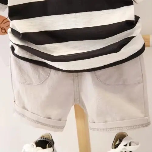 0-5 Years Old Baby Cotton Clothes Suits Fashion Summer kids Boys Clothing sets handsome