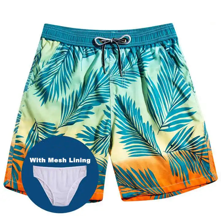 Matching Couple Swimsuit Swimming Shorts Men Swimwear Women Bermuda Surf Trunks Boardshort Summer Quick Dry Beach Swiming Shorts