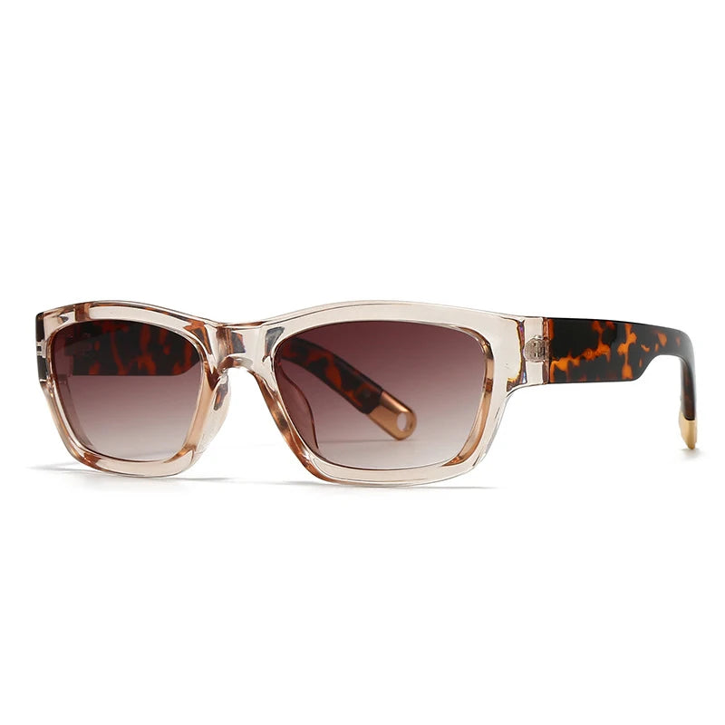 SO&EI Ins Popular Fashion Square Men Sunglasses Women Gradient Shades UV400