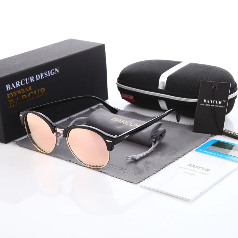 BARCUR Women Sun Glasses Men Sunglasses Polarized Shades Female Oculos Lunette De Soleil Femme