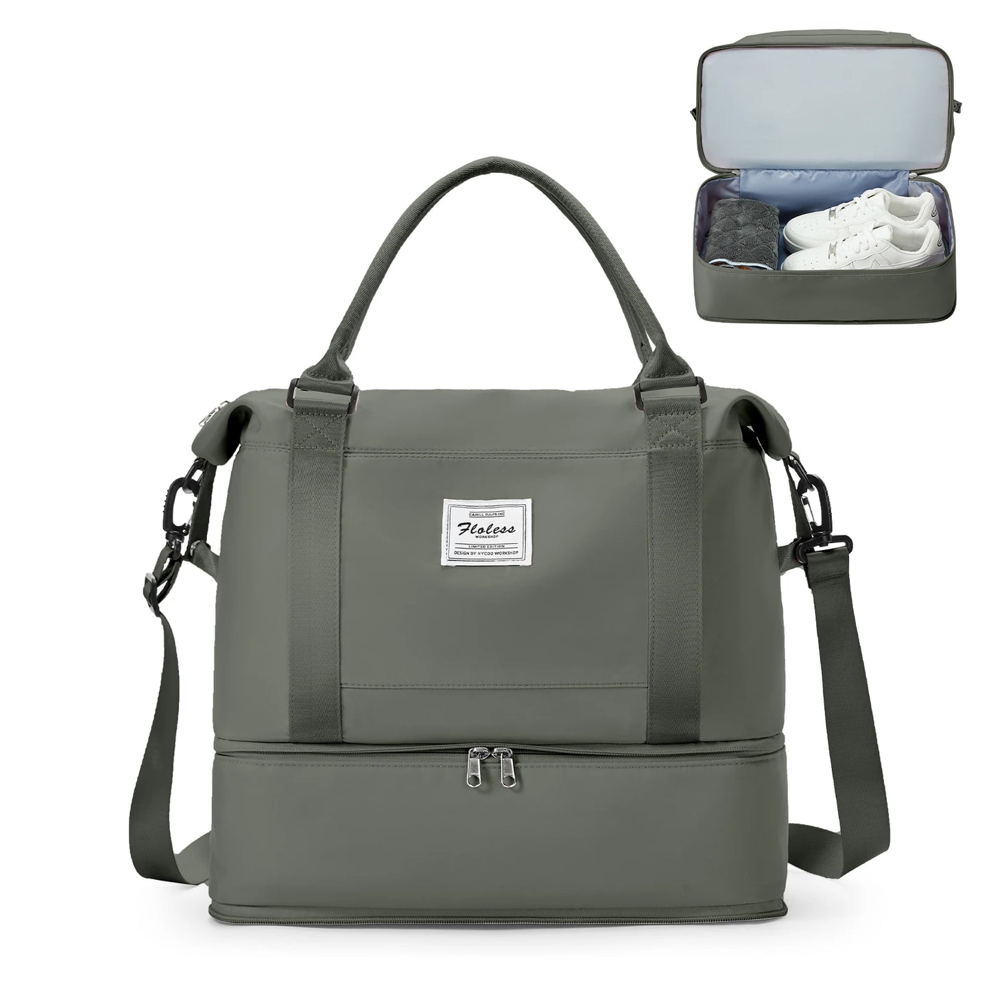 Ryanair Travel Bag 40x20x25 Cabin Bag, Handbag Sports Bag, Portable Weekender Bag for Men Women Expandable Fitness Hospital Bag