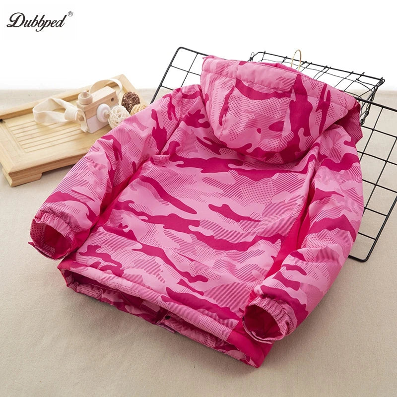 Dubbped Long Winter Coat For Children Boys Girls Jackets Overcoat Thick Kids Warm Outerwear Hooded Snowsuit Wind Proof Clothes
