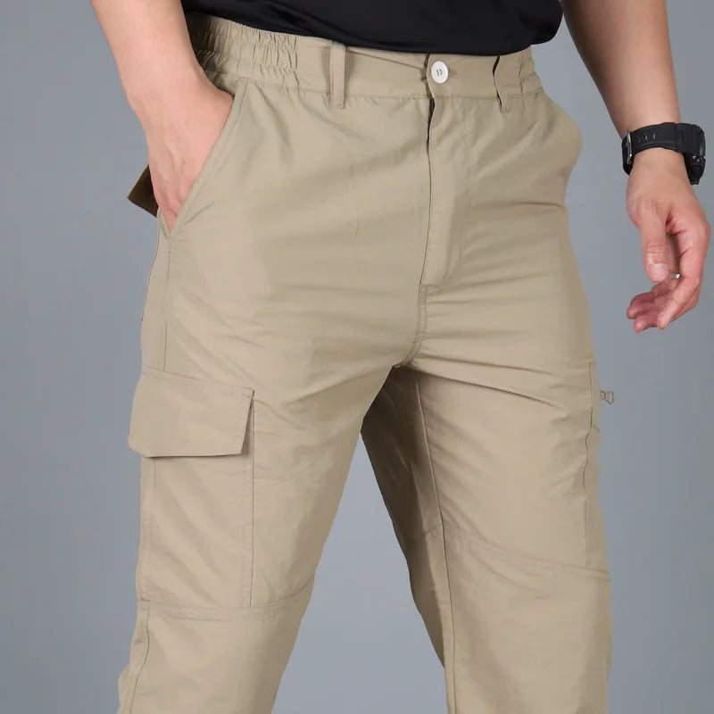 Summer Cargo Pants Men Pants Streetwear Jogger Trekking Hiking Mountain Work Tourism Trousers