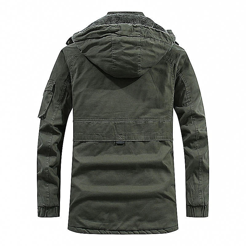2023 Winter Men Jackets Fleece Warm Winbreaker Cotton padded Jackets Male Thicken Military Thermal Hooded jackets Clothing