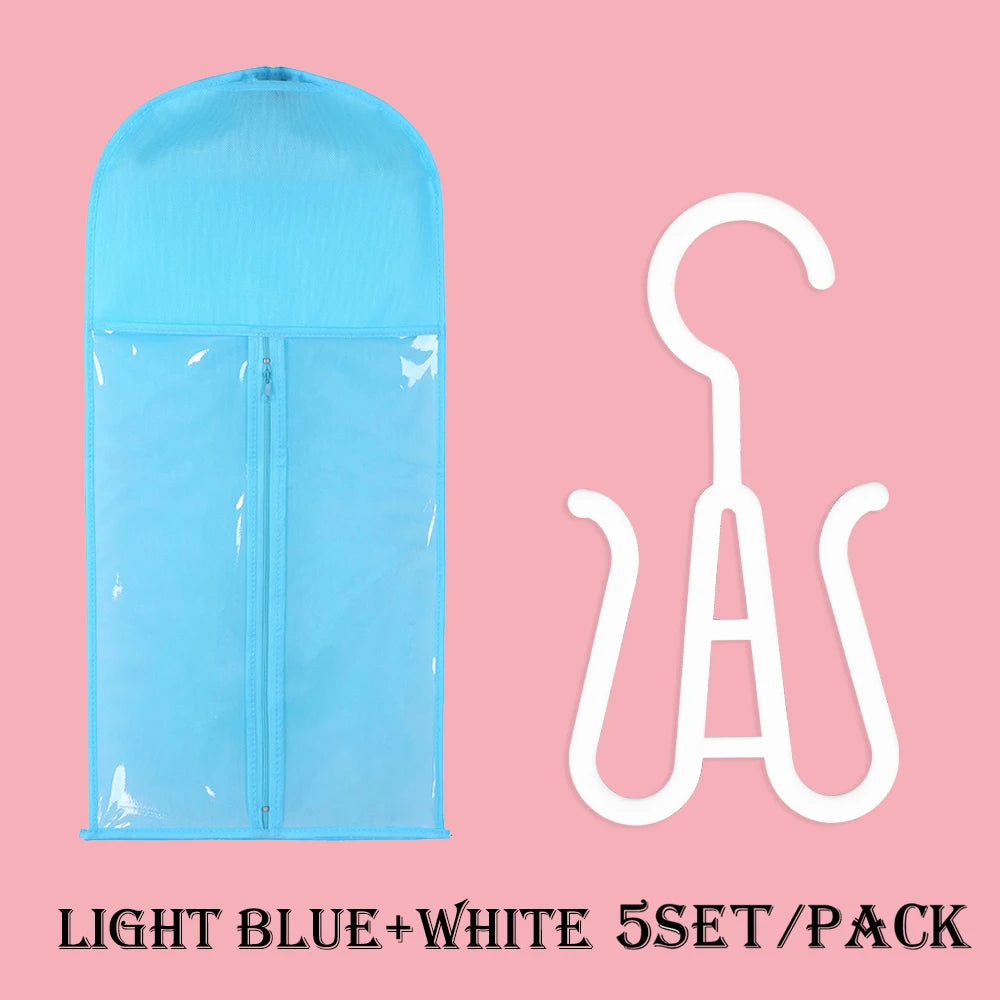 Wig Storage Bag Extra Long Hair Extension Storage Bag With Hanger For Wigs Hair Extensions Hairpiece Wig Bag With Wig Hanger