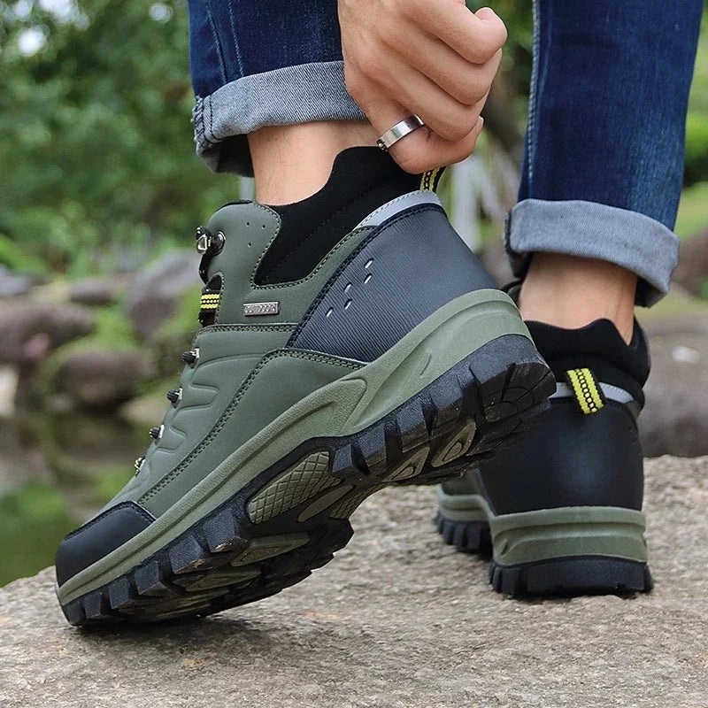 New Winter Men Boots Fur Warm Snow Boots Men Winter Boots Work Shoes Men waterproof Ankle Boots Outdoor Men's Sneakers Footwear