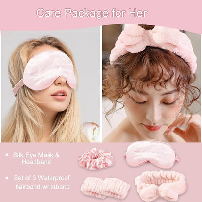 Birthday Gifts for Women, Get Well Soon & Self Care Gifts for Women, Relaxing Spa Gifts Basket with Luxury Flannel Blanket, Thanks Mothers Day Gifts for Mom Her Friend Sister Wife Grandma