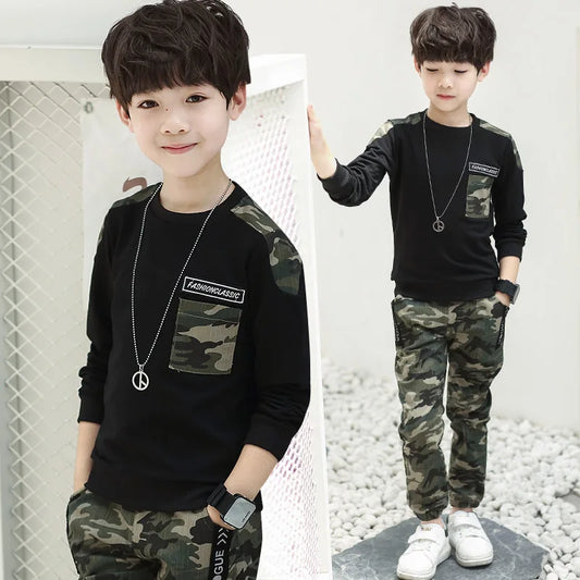 Boys Clothing Set Children Clothing Sets Camouflage Kids Clothes Boy Suits For Boys Clothes Kids Tracksuit 5 6 7 8 9 10 11 Years