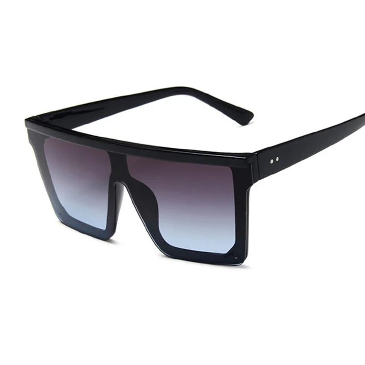 Fashion Square Sunglasses Woman Brand Designer Sun Glasses Female Big Frame One-piece Mirror Gradient Oculos De Sol Feminino