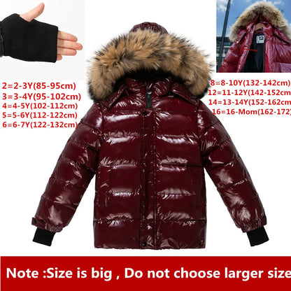 Fashion winter coat Children's jacket for baby boys girls clothes Warm kids clothes waterproof thicken snow wear 2-16Y