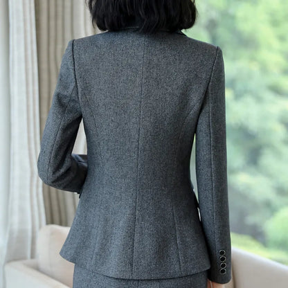 Naviu Elegant Fashion High Quality Women Blazers and Jackets Office Ladies Formal Outerwear Work Tops