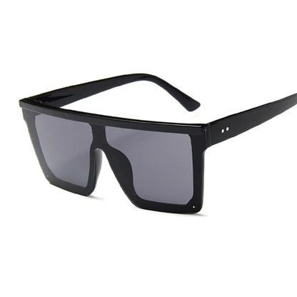 Fashion Square Sunglasses Woman Brand Designer Sun Glasses Female Big Frame One-piece Mirror Gradient Oculos De Sol Feminino