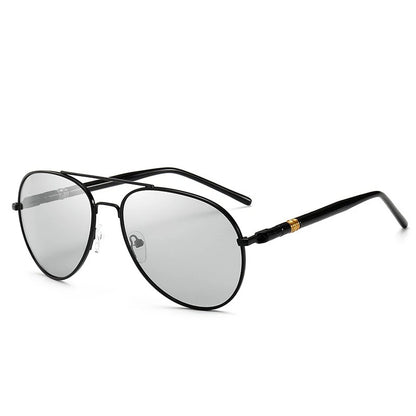 Photochromic Sunglasses Men Polarized Sunglesses Driving Chameleon Sun Glasses Change Color Men Sunglasses  Brand Designer
