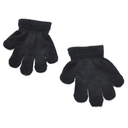 Children 1-3Y Winter Knitted Warm Gloves For Boys Girls Student New Solid Color Knitting Mittens Outdoor Cycling Skiing Gloves