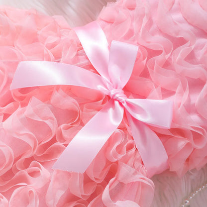 Kids Girl Pink Dress Elegant Short Sleeve Floral Toddler Girls Summer Dresses Cute Fashion Sweet Children Dress 3 4 5 6 7 Yrs