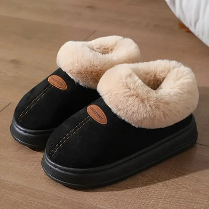 Winter Warm Snow Boots for Women and Couples Mouth Thick Sole Non-Slip Super Soft Integrated Closed Fashion Home