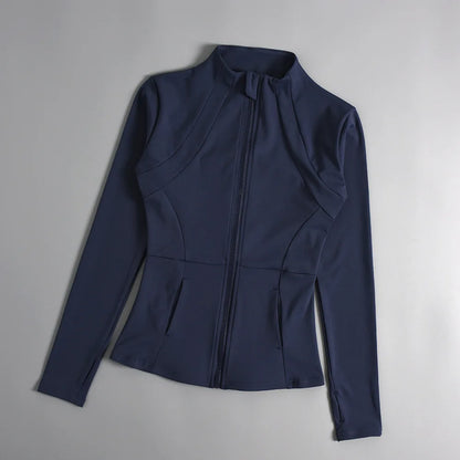 Yoga Clothes Windbreaker Sportswear Woman Running Long Sleeve Sweatshirt Sports Jackets Top Women Workout Tops Activewear