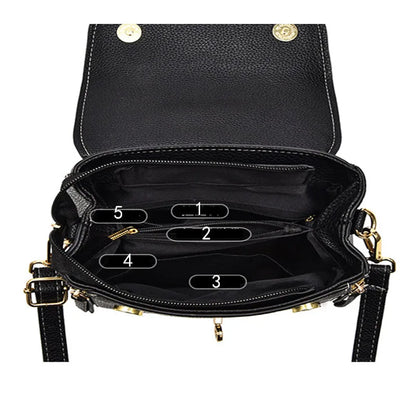 Women bag handbag bag for women 2025 shoulder bag sac a main femme luxury designer Genuine leather women's bag Bow Bucket bag