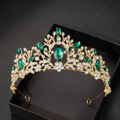 High Quality Fashion Crystal Wedding Bridal Jewelry Sets Women Bride Tiara Crowns Earring Necklace Wedding Jewelry Accessories
