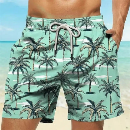 2025New Summer Boardshorts Men'S Board 3D Printed Beach Men Swimwear Shorts Swimsuit Swim Sports Gym Hawaii  Joggers Pants Loose