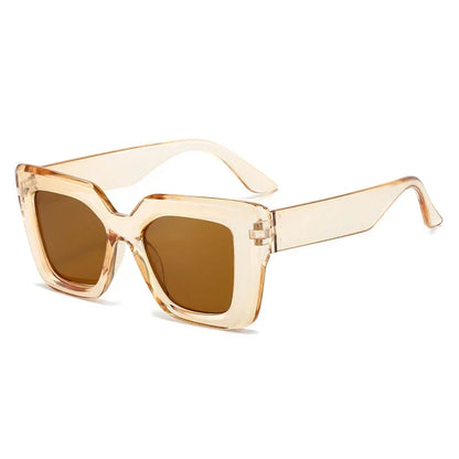 Fashion Vintage Large Frame Sunglasses Trendy Black Sunglasses for Men Women's Shades Sunglasses Travel UV400 Eye Protection