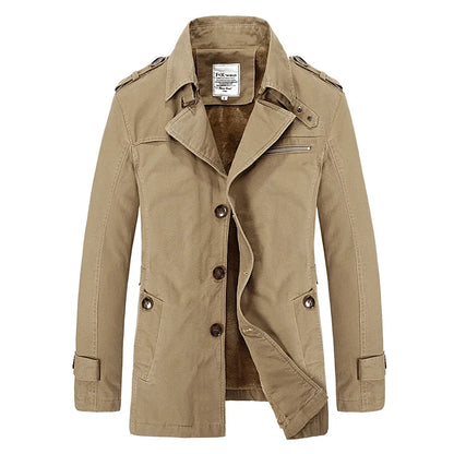 Winter Fashion Windbreaker Coat for Men Outdoor Casual Vintage Streetwear High Quality Thickened Warm Men Cotton Jacket Hot Sale