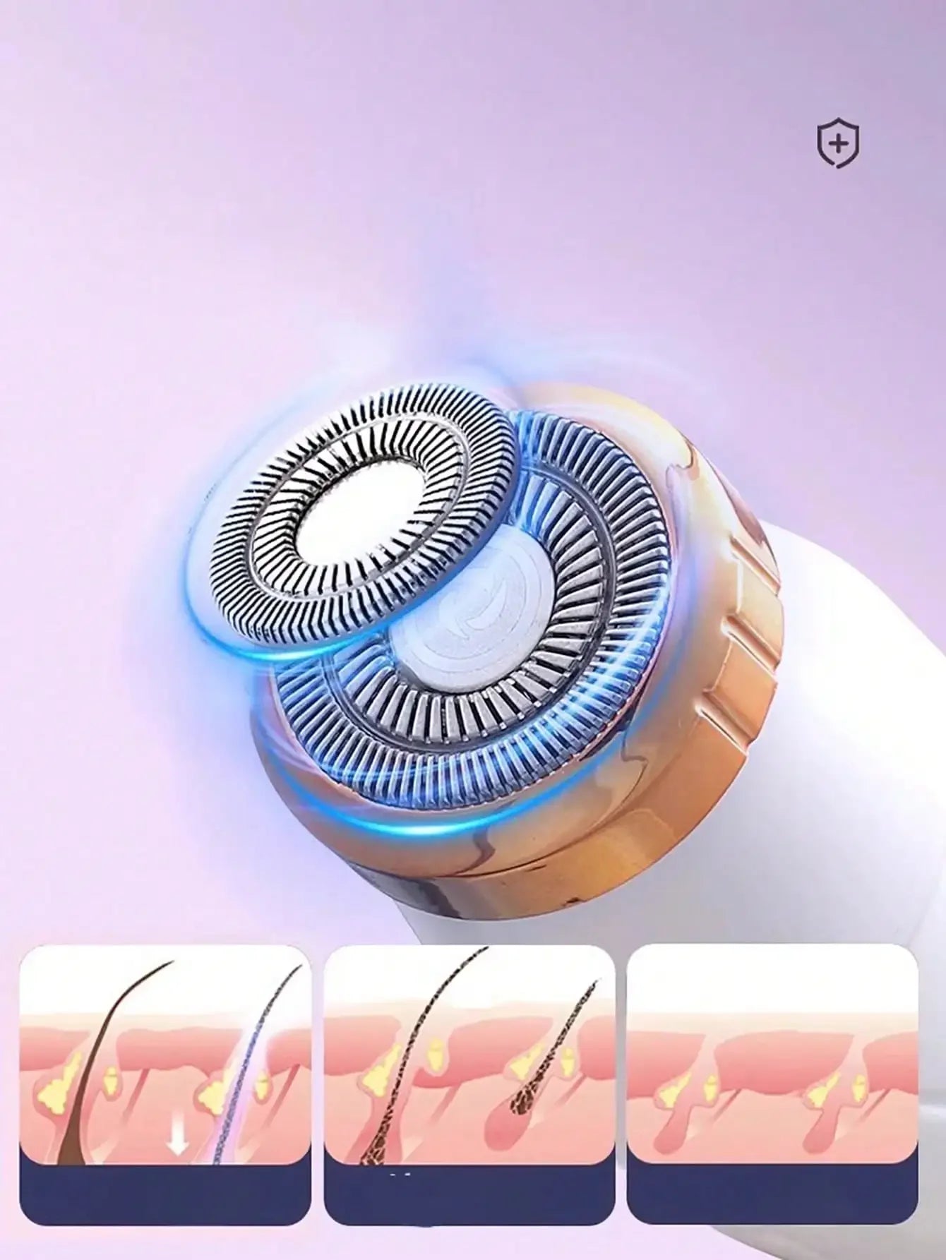 Rechargeable Lady Shaver Hair Remover Women Razor Cordless Facial Hair Remover Machine Bikini Trimmer Leg Electric Razor