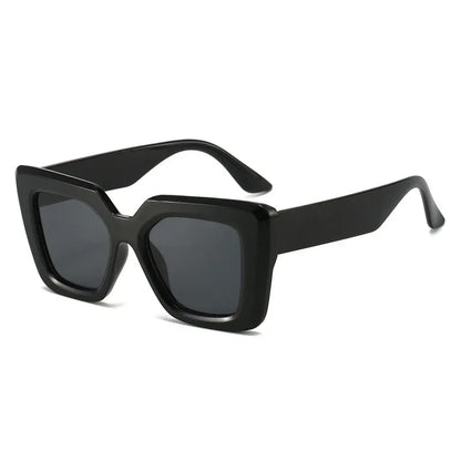 Fashion Vintage Large Frame Sunglasses Trendy Black Sunglasses for Men Women's Shades Sunglasses Travel UV400 Eye Protection