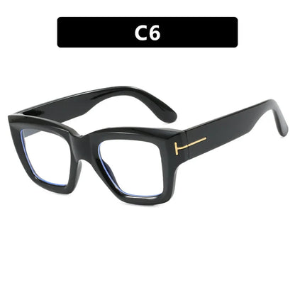 Fashion Square Sunglasses2025 Women Brand T-Shaped Large Frame Sun Glasses Trendy Hip Hop Eyewear Shadow for Female Eyeglasses