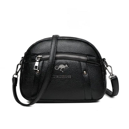 2025 Mom's Handbag Change Mobile Bag European and American Style Soft PU Leather Handbag New Small Diagonal Straddle Bag