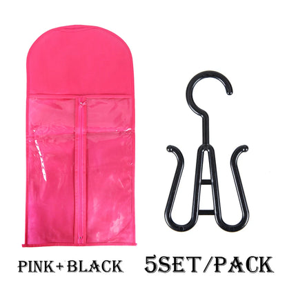 Wig Storage Bag Extra Long Hair Extension Storage Bag With Hanger For Wigs Hair Extensions Hairpiece Wig Bag With Wig Hanger