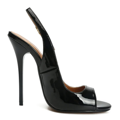 Women's Sandals 2025 Summer Shoes High Heels Hey Si Mey Trends Black Red Lady Pumps Party Slingback Dance Shoe Female Large Size