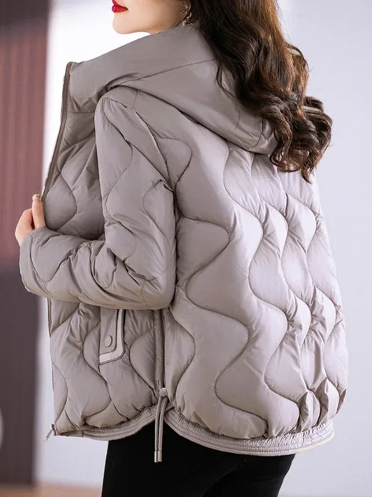 Winter Jacket Women New Outerwear Korean Clothes Women Coat Hooded Cotton Parkas Harajuku Ladies Quilted Coat Streetwear