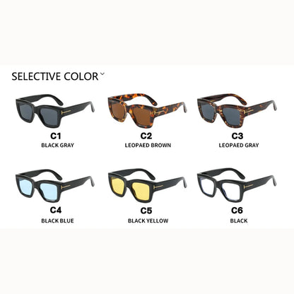 Fashion Square Sunglasses2025 Women Brand T-Shaped Large Frame Sun Glasses Trendy Hip Hop Eyewear Shadow for Female Eyeglasses
