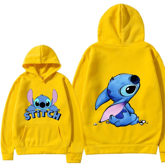 Miniso Fun Anime Autumn/Winter Hoodies Kids Hoodies Girls Boys Lilo and Stitch Sportswear Hoodies Casual Fashion Sweatshirts
