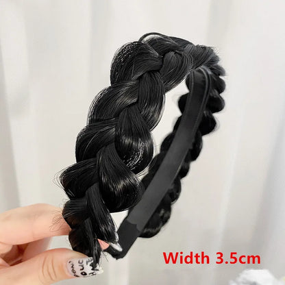 Wig Bangs Headband Synthetic Bangs Hair Extension Fake Fringe Natural Hair Clip on Hairpieces for Women Invisible Natural Clip