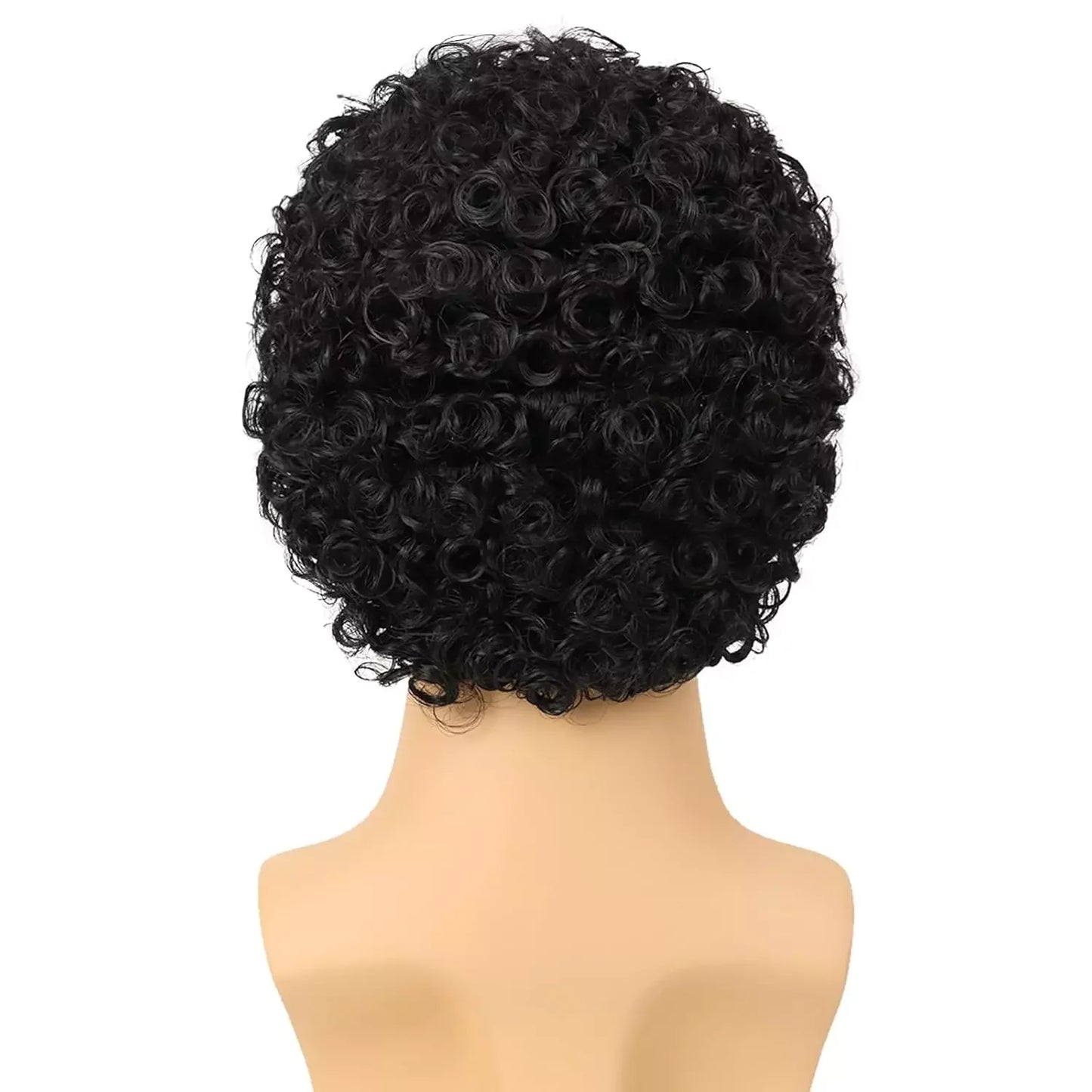Short Curly Human Hair Wigs for Men Kinky Curly Hair Wigs for Man Short Pixie Cut Costume Male Wig Machine Made Wigs