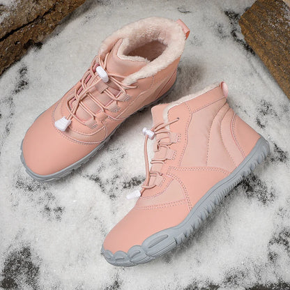 Winter Women's Boots 2025 New Style Short Plush Snow Boots Women Ankle Boots Warm Cotton Flat Shoes Anti-Slip Casual Work Shoes