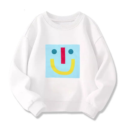 Boys Graphic Sweatshrits 2025 Spring Cotton Tops for Girls Long Sleeve Children Pullovers Cartoon Toddler Outerwear Kids Hoodies
