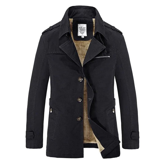Winter Fashion Windbreaker Coat for Men Outdoor Casual Vintage Streetwear High Quality Thickened Warm Men Cotton Jacket Hot Sale