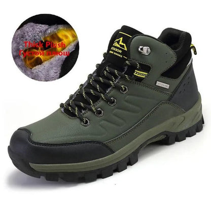 New Winter Men Boots Fur Warm Snow Boots Men Winter Boots Work Shoes Men waterproof Ankle Boots Outdoor Men's Sneakers Footwear