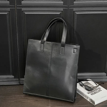 Vintage Top-Handle Bags Men's Handbags Fashion Business Men Shoulder Bag Hand Bags High Capacity Crossbody Bags Male Totes