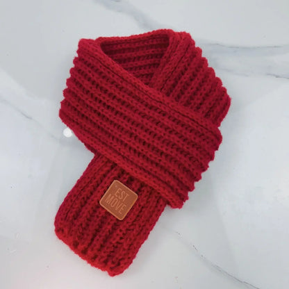 Winter Knitted Scarf for Kids Boys Girls Neckerchief Outdoor Keep Warm Neck Warmer Scarf Soft Parent-child Children´s Scarves