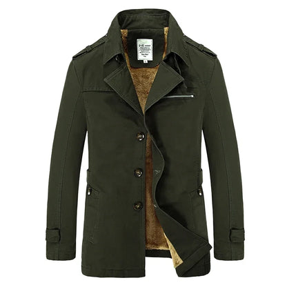 Winter Fashion Windbreaker Coat for Men Outdoor Casual Vintage Streetwear High Quality Thickened Warm Men Cotton Jacket Hot Sale