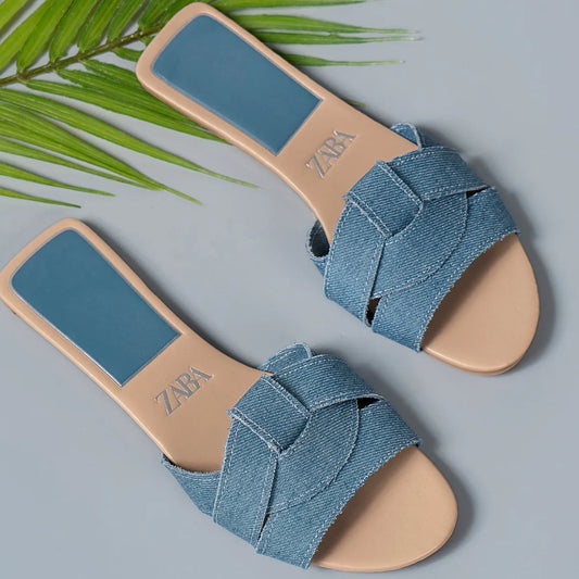 Flat Slippers Casual Shoes Woman 2024 Trend Luxury Summer Elegant Dresses Sandals Beach Designer House Round Toe Brand Bathroom