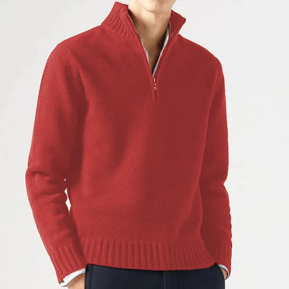 Mens Winter Casual Daily Warm Coats Turtlenecks Half Zipper Sweaters Knitwear Spring Pullovers Solid Long Sleeved Tops for Male