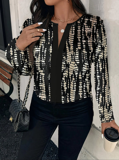 Women's plus size shirt summer chic elegant shirt casual women's fashionable shirt