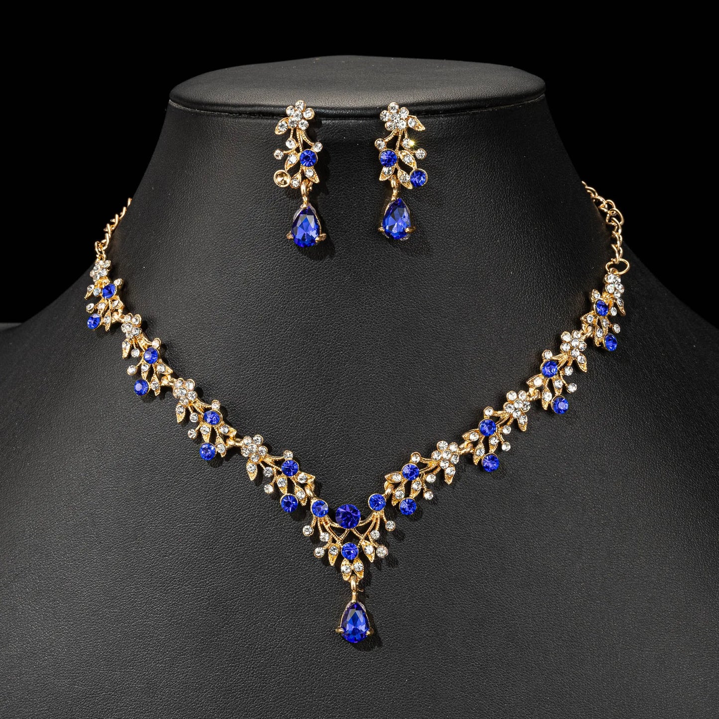High Quality Fashion Crystal Wedding Bridal Jewelry Sets Women Bride Tiara Crowns Earring Necklace Wedding Jewelry Accessories