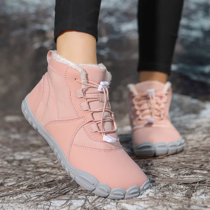 Winter Women's Boots 2025 New Style Short Plush Snow Boots Women Ankle Boots Warm Cotton Flat Shoes Anti-Slip Casual Work Shoes