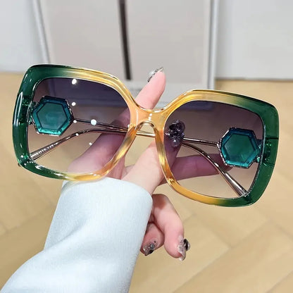 Fashion trend Design Sense Large framed sunglasses for men and women Summer Party Party decoration photo holiday gift glasses